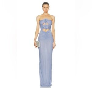 Marianna Senchina strapless flower bloom dress